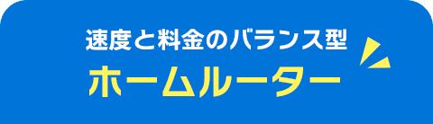 速度と料金のバランス型ホームルーター